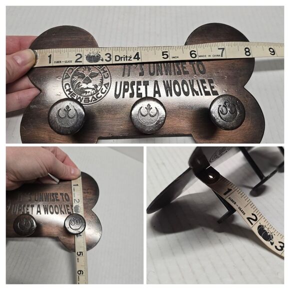 Chewbacca Metal Wall Leash Holder “It’s Unsafe To Upset A Wookie” Star Wars - Picture 7 of 7